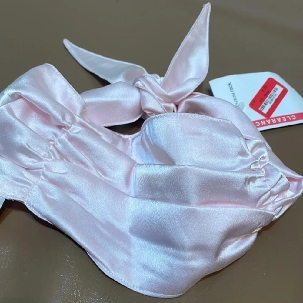 Pink polyester Barbie face mask